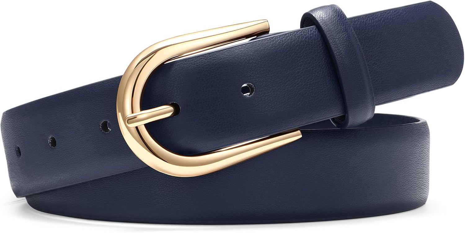 Women Belt for Jeans Pants Fashion Gold Buckle Ladies Dress Waist Belt - Image 5