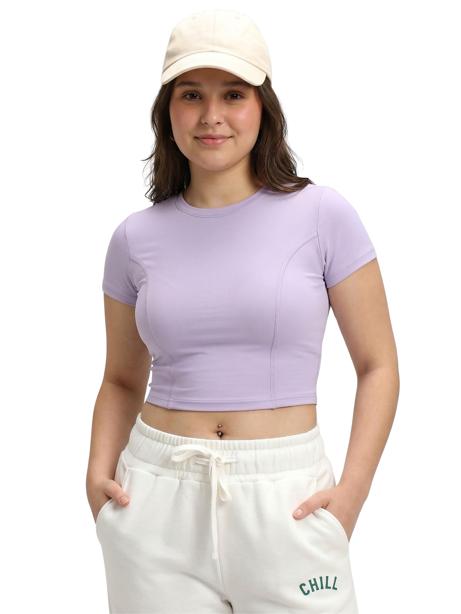 Women's Ruched Crop Top – Short Sleeve Keyhole Open Back Drawstring Adjustable Yoga Athletic T-Shirt for Gym, Workout, Dance & Casual Wear-image-3
