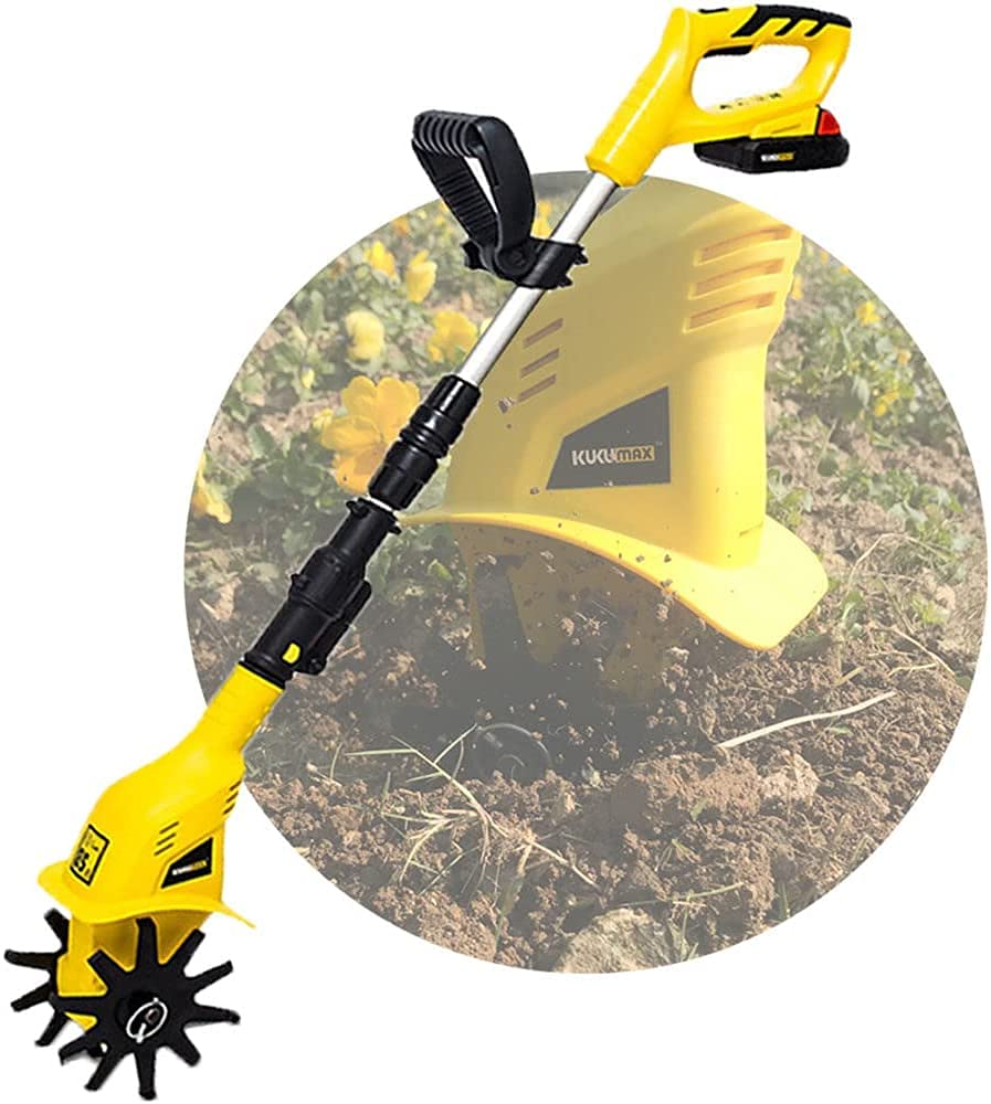 Rototiller eléctrico Rototiller inalámbrico con Cuchilla Rototiller for jardín Rototiller eléctrico de jardín