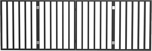 Miniatura 6 de PETMAKER - Puerta plegable para mascotas para interiores, 4 paneles para escaleras o puertas, valla independiente para mascotas de 72 x 24 pulgadas