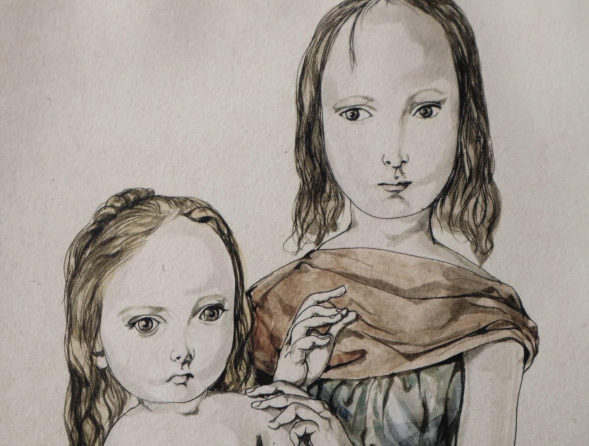 Amazon.co.jp: レオナール藤田嗣治 Foujita (Deux Filles)姉妹