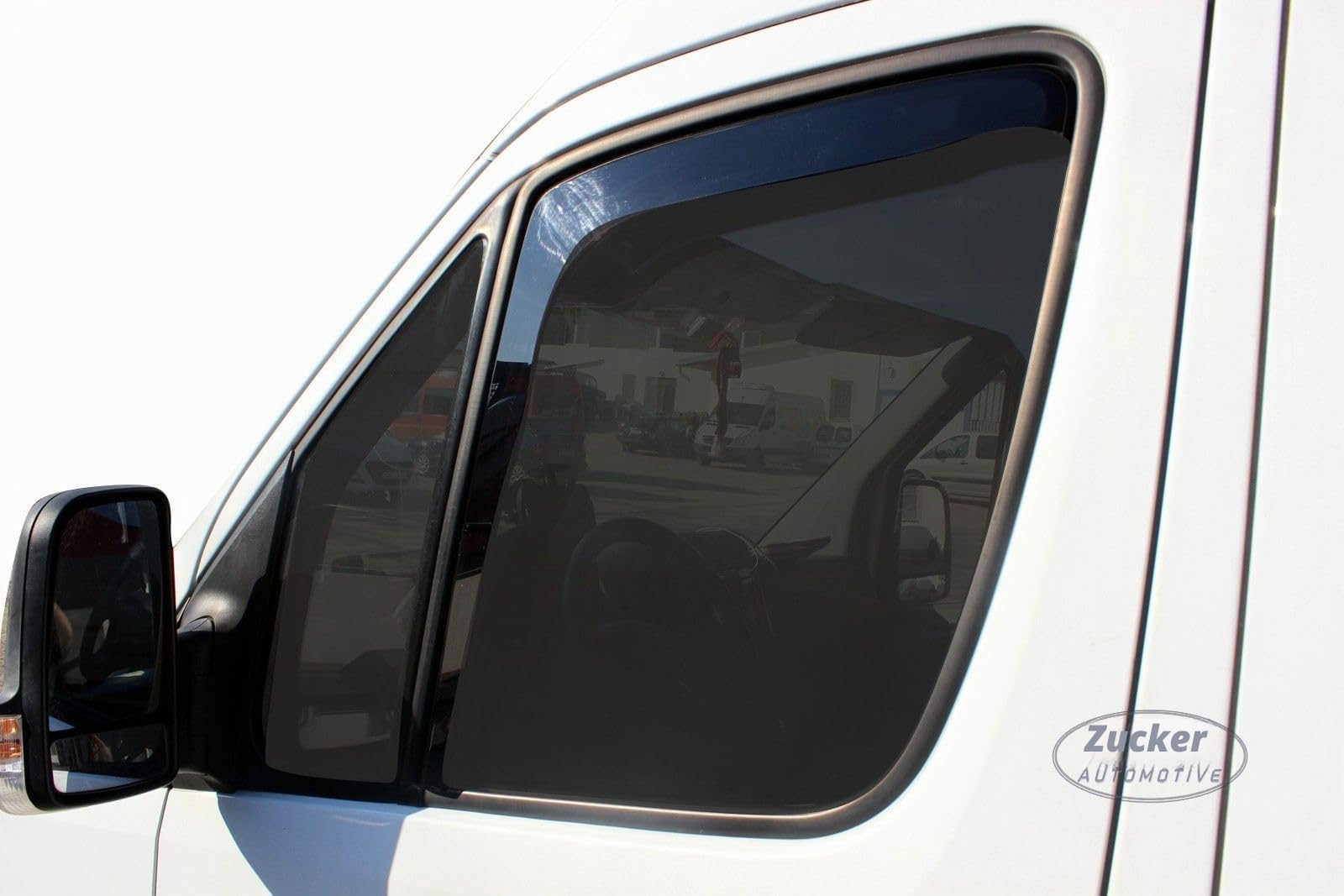J&J AUTOMOTIVE Windabweiser passend für Mercedes Sprinter W906 2006-2018 2tlg, Heko Regenabweiser Vorne Getönt Dunkel Passform