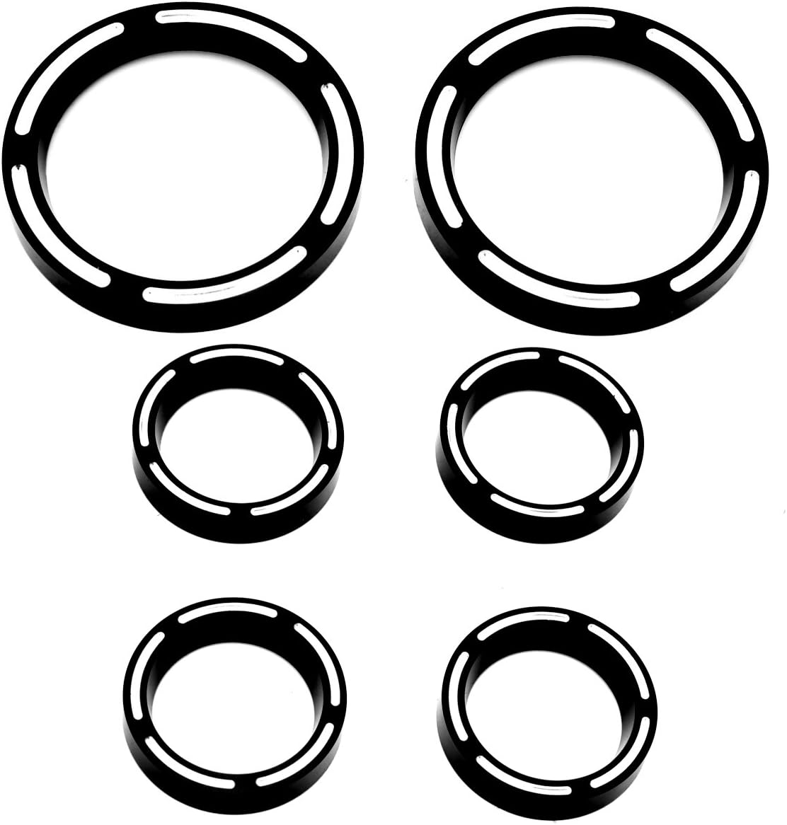 Instrument Board Deep Cut Gauge Bezel Kit For Harley Touring Street Glide (Black)
