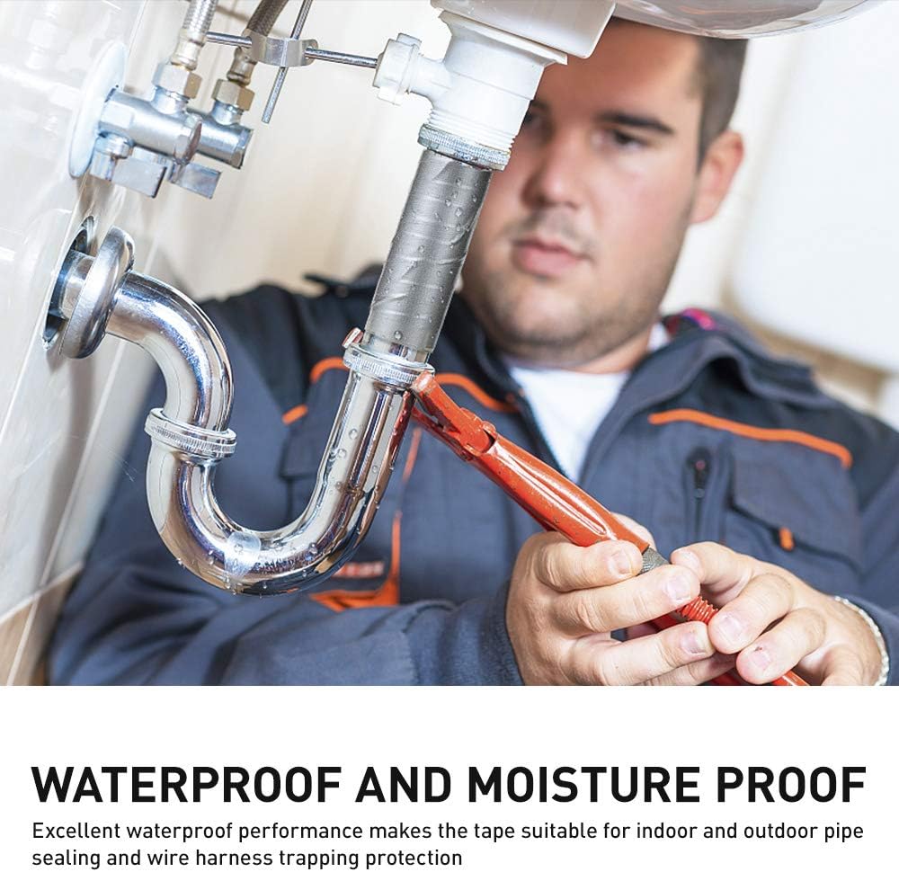 Duct Tape Heavy Duty Waterproof - 1.88"Wide by 35Yards Adhesive Weatherproof Flexible Professional Grade Multi Use Duct Tape Ideal for Pipe/Sealing/Patching Hot Cold Air Ducts/Metal Repair/Insulation : Industrial & Scientific