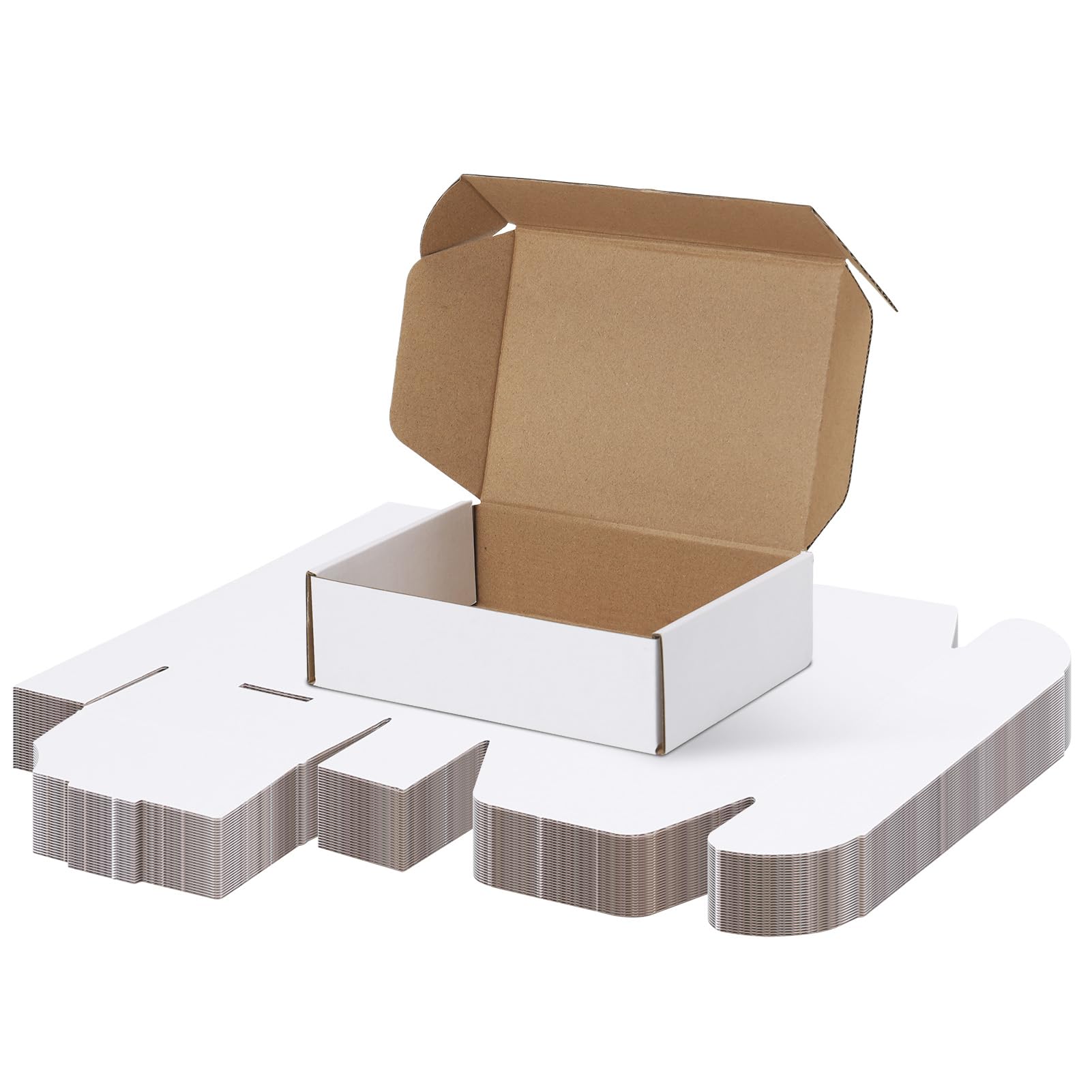 PHAREGE 7x5x2 Inch Shipping Boxes 30 Pack White, Tab Lock Tuck Top Mailer Boxes for Packaging Small Business, Cardboard Gift Boxes for Wrapping Mailing Present โ image 1