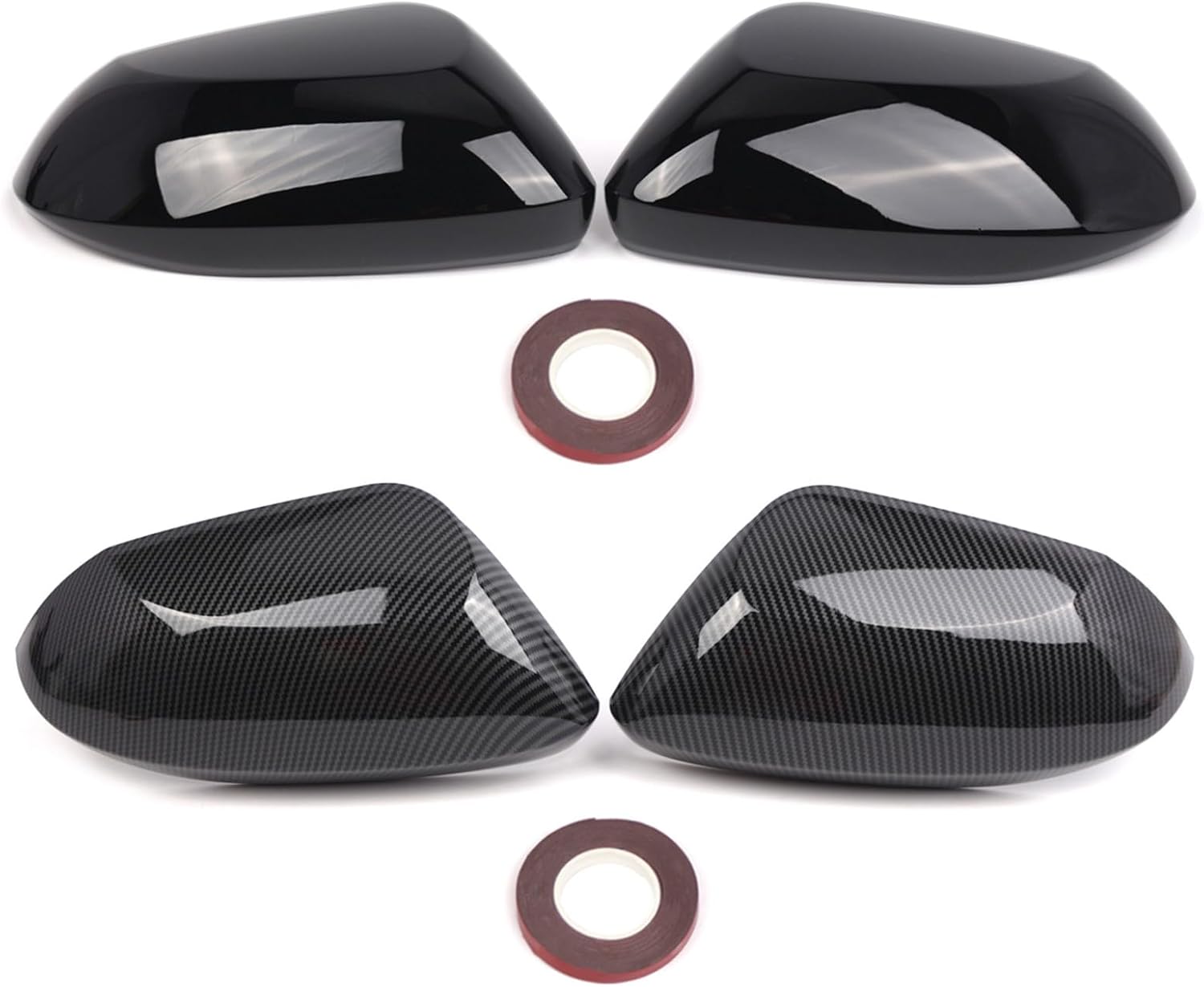 Car Styling Black Car Side Rearview Cover Stickers For 2020-2023 LE L LE XLE Car Replacement Parts