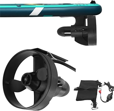 SUP Electric Fin Underwater Thruster, Stand Up Paddle Board, Surf Board Surfboard Kayak Thruster Rechargeable with Button Control, Max Thrust Within 440 lbs, Speed 4-5km/h