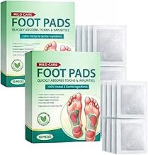 Foot patch (Pack of 2) Herbal And Gentle Ingredient Detox Foot Pads , Natural Ingredients for Sleep Aid, Pain Relief, Toxin Removal with Bamboo Vinegar and Acupoint Micro-Massage Technology (20 Patches)
