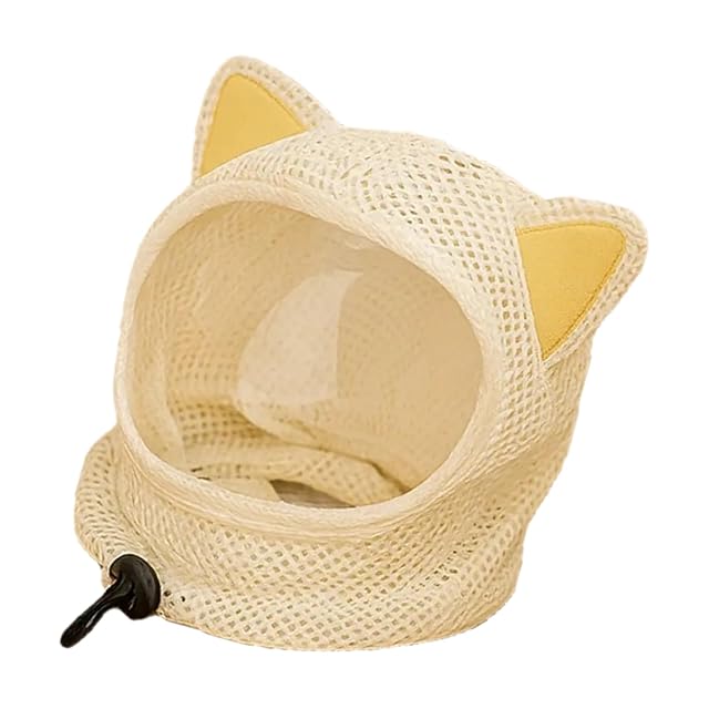 Foto 7 de 8 de JSGHGDF Cómodo collar protector de orejas de gato para gatos, malla transpirable, cinturón regulable