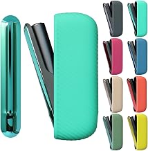GUANSTD Heated Cigarettes Case, Compatible with IQOS Illumina Case + Door Cover Silicone, Full Protection, Shockproof, Anti-Slip, Easy Operation, Convenient to Carry (Blue)