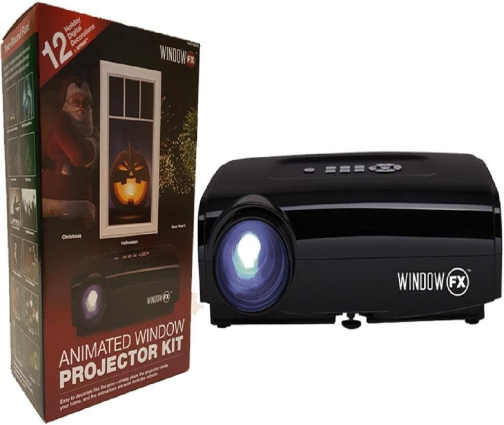 2016 Windowfx Atmos Animated Window Projector Kit Includes 12 Pre-loaded Holiday Images