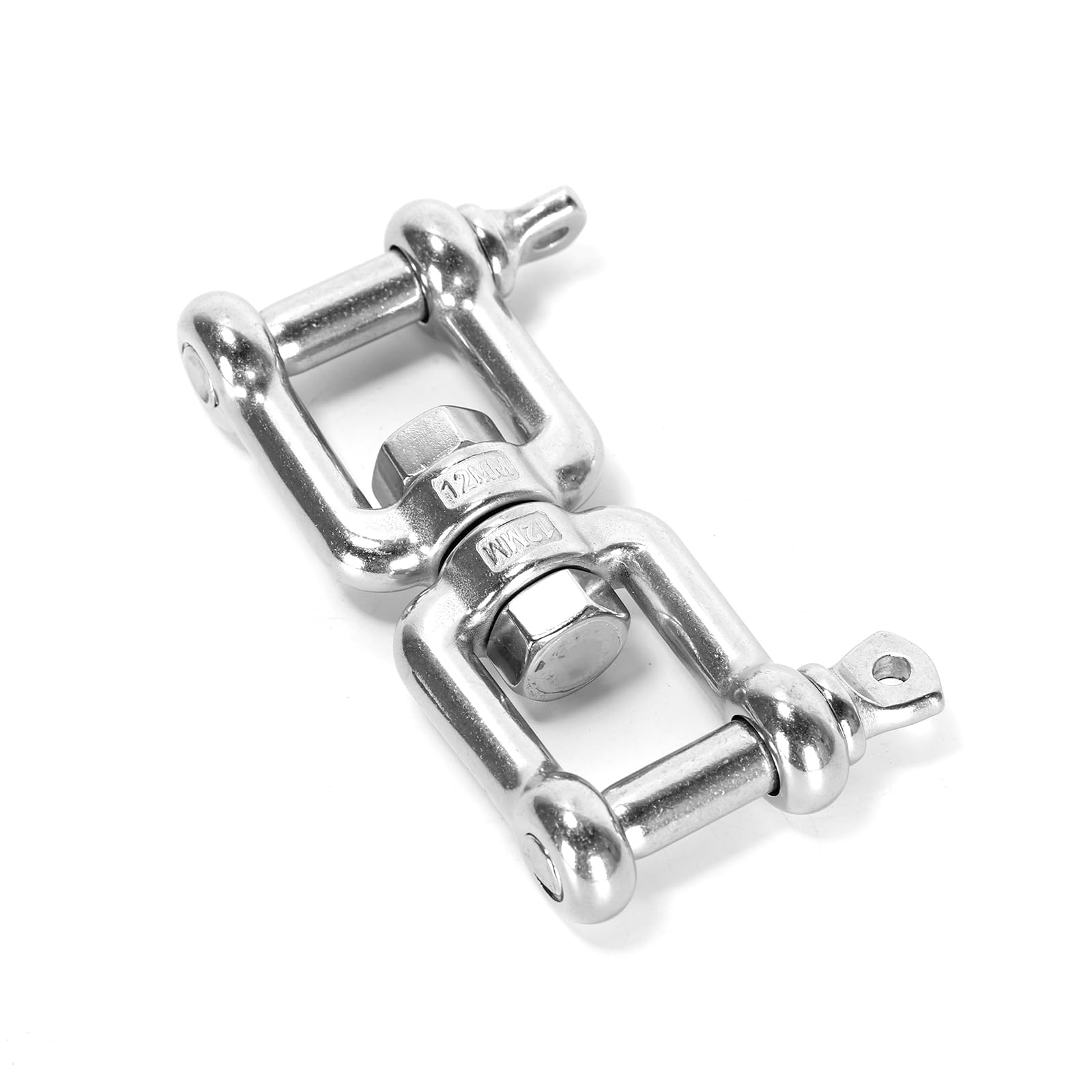 1 pièces anneau pivotant universel à double manille en acier inoxydable 316 M12x125mm pour jardin, cour, bateau, randonnée, camping, extérieur