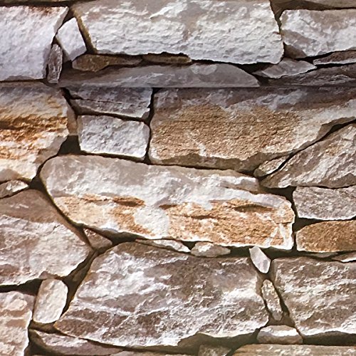 Simplelife4U Self-Adhesive Shelf Liner Removable Contact Paper Refurbish Apartment Dorm Shop Ugly Wall, Modern Bricks, 17.7 Inch By 9.8 Feet #TOP2