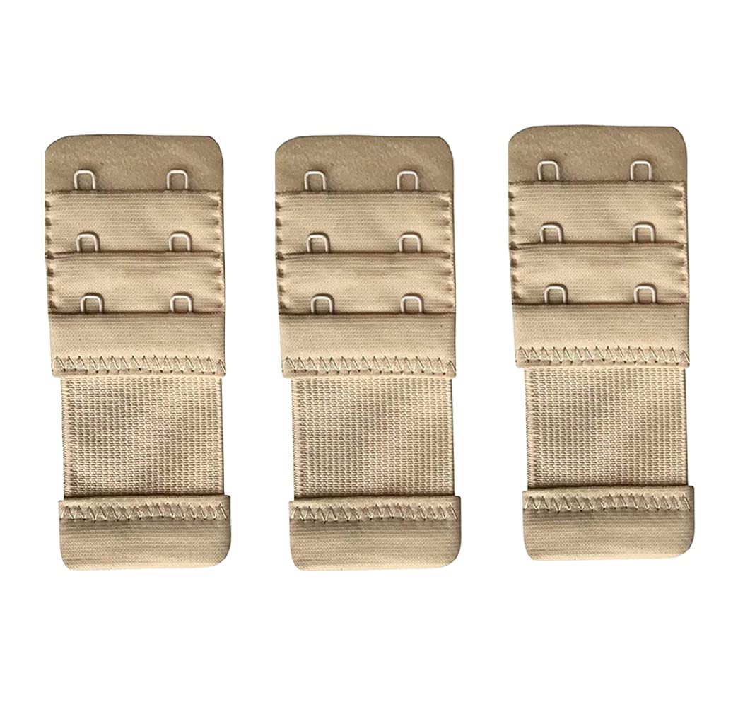 Bra Hook Extender-2 Hook - 3 Eye (with Extra Elastic) Save Your Bra Increase Band Length-Bra Extender Hook-Bra Hooks for Women-Bra Hook and Eye-Bra Hook Extender
