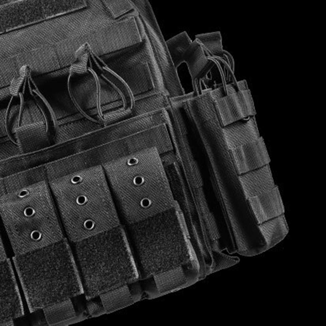 WEERUN Tactical Vest Mens Military Plate Carrier Vest Adjustable Molle