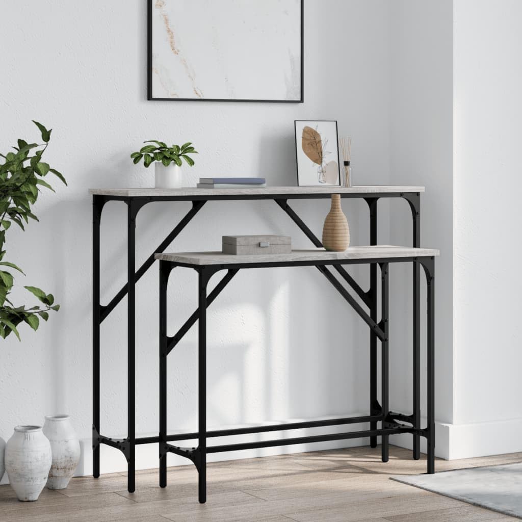Mesa de entrada estrecha para recibidores modernos y decoración de salones