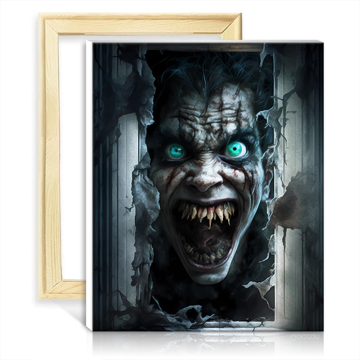 TANGFEIY Paint by Number Paintting Horror Adults Paint Kits Home Decor with Brushes and Acrylic Pigment Kits on Canvas for Wall Art Decor NO Frame(60x75cm)