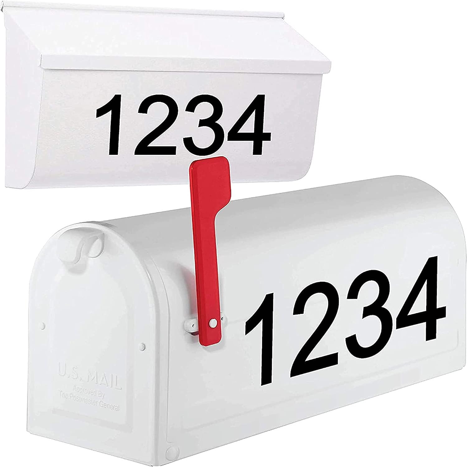 1060 Graphics 4.25" high Premium Reflective Mailbox Numbers (MAKE YOUR OWN) House Address Decal Sticker/COLORS: White, Black, Red, Orange, Blue, Green, Yellow, Gold