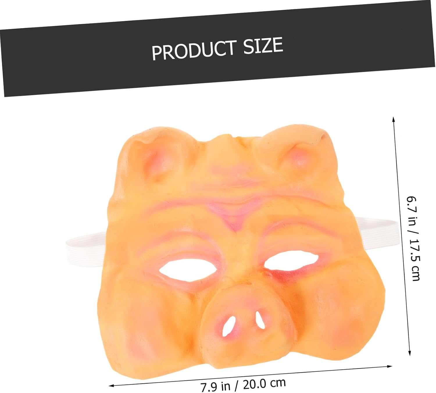 Pig Half Face Mask for Halloween Cosplay Lightweight Latex Decorative Costume Accessory Unique Terrifying Design for Parties and Masquerades