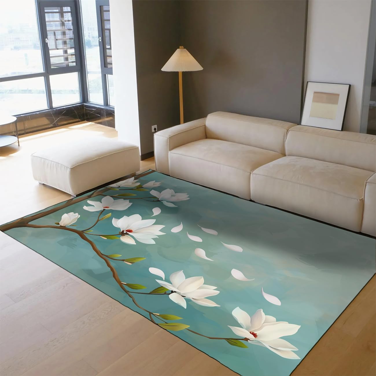 Tapis lavable bohème antidérapant 80x150cm fini les tapis fuyants et ternes