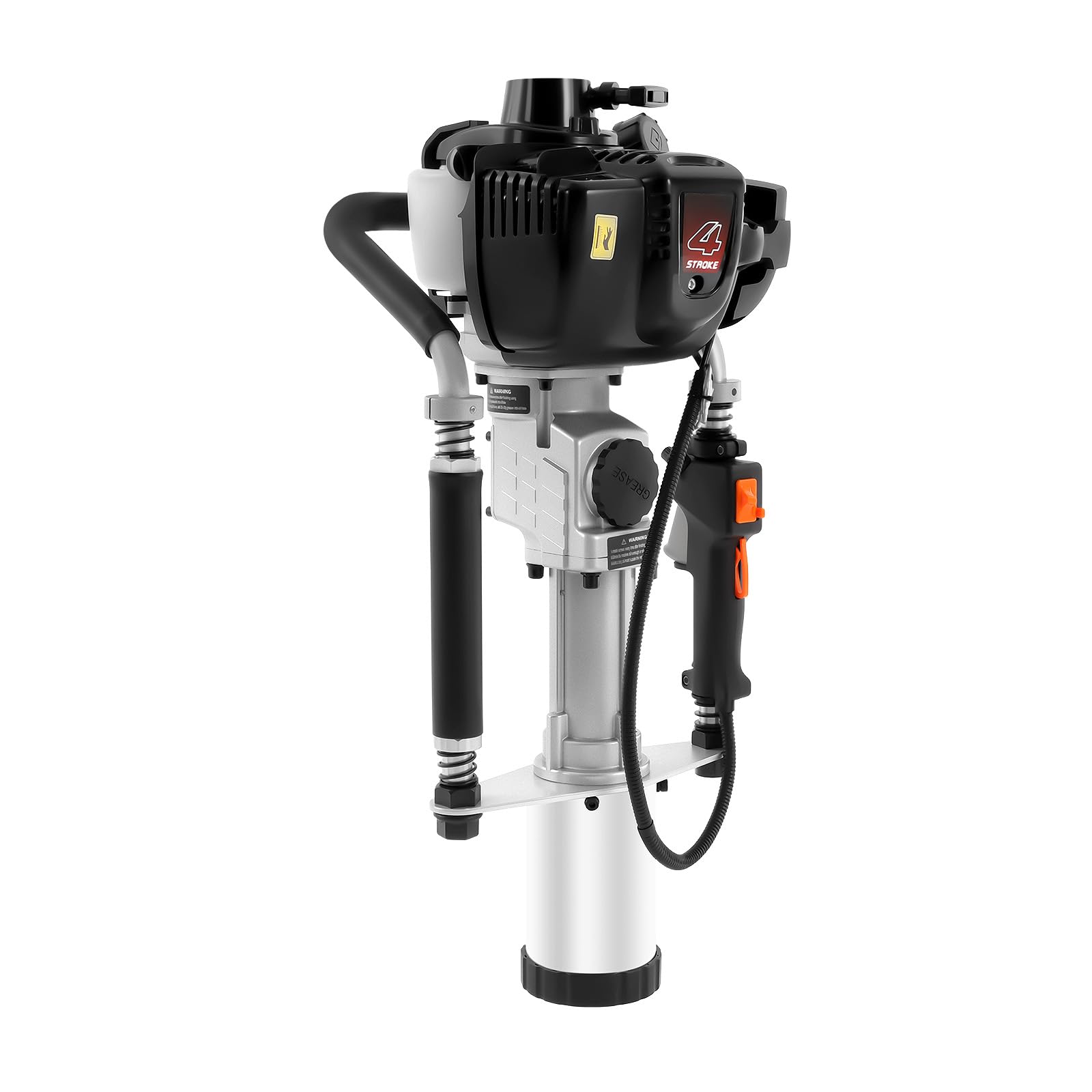 37,7 CC 4 tiempos, gasolina, 1,2 kW, potencia del motor de un solo cilindro refrigerado por aire, 1300 – 3000 bpm, tiempos de puntuación para jardinería y construcción de vallas