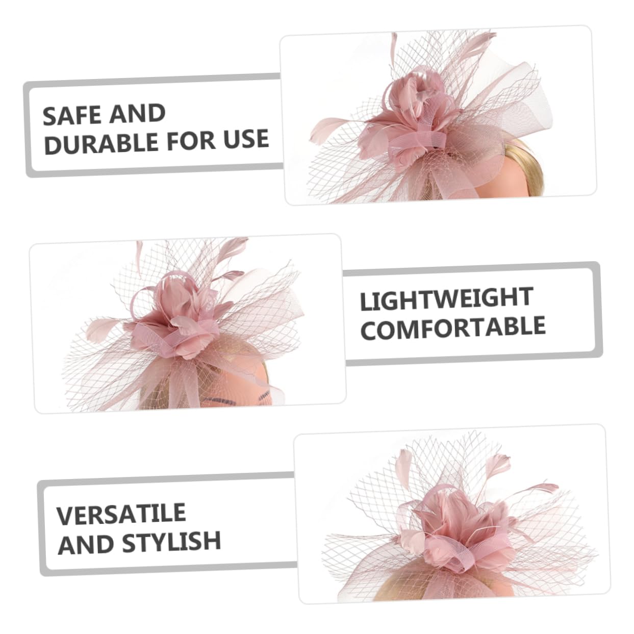 SHERCHPRY 2pcs Cocktail Party Hat Tea Party Cappelli Donna Cappelli Moda Dressy Womens Cappelli Da Sposa Signore Cappello Cappelli per