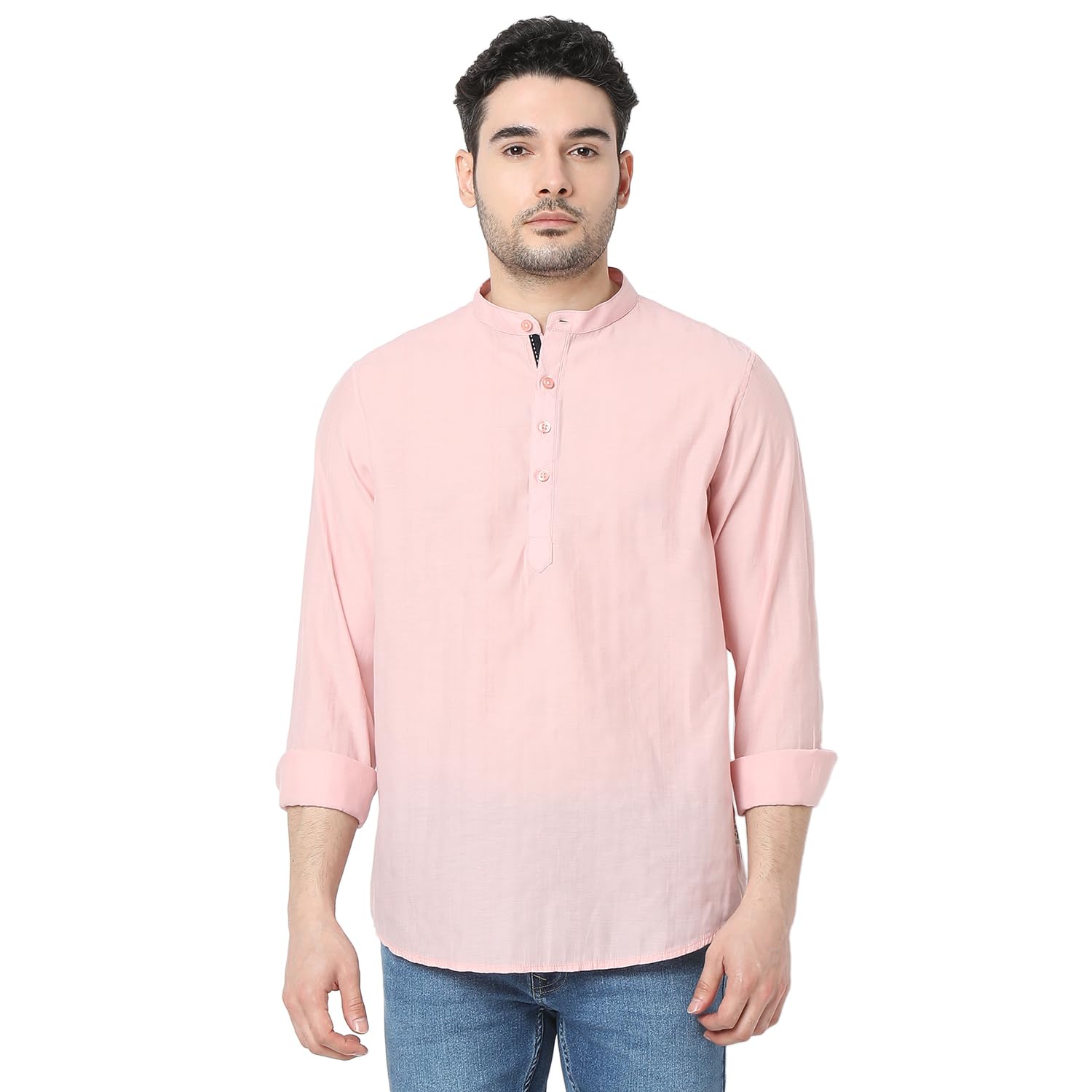 spykar Men's Cotton Blend Solid Slim Shirt-picture-26
