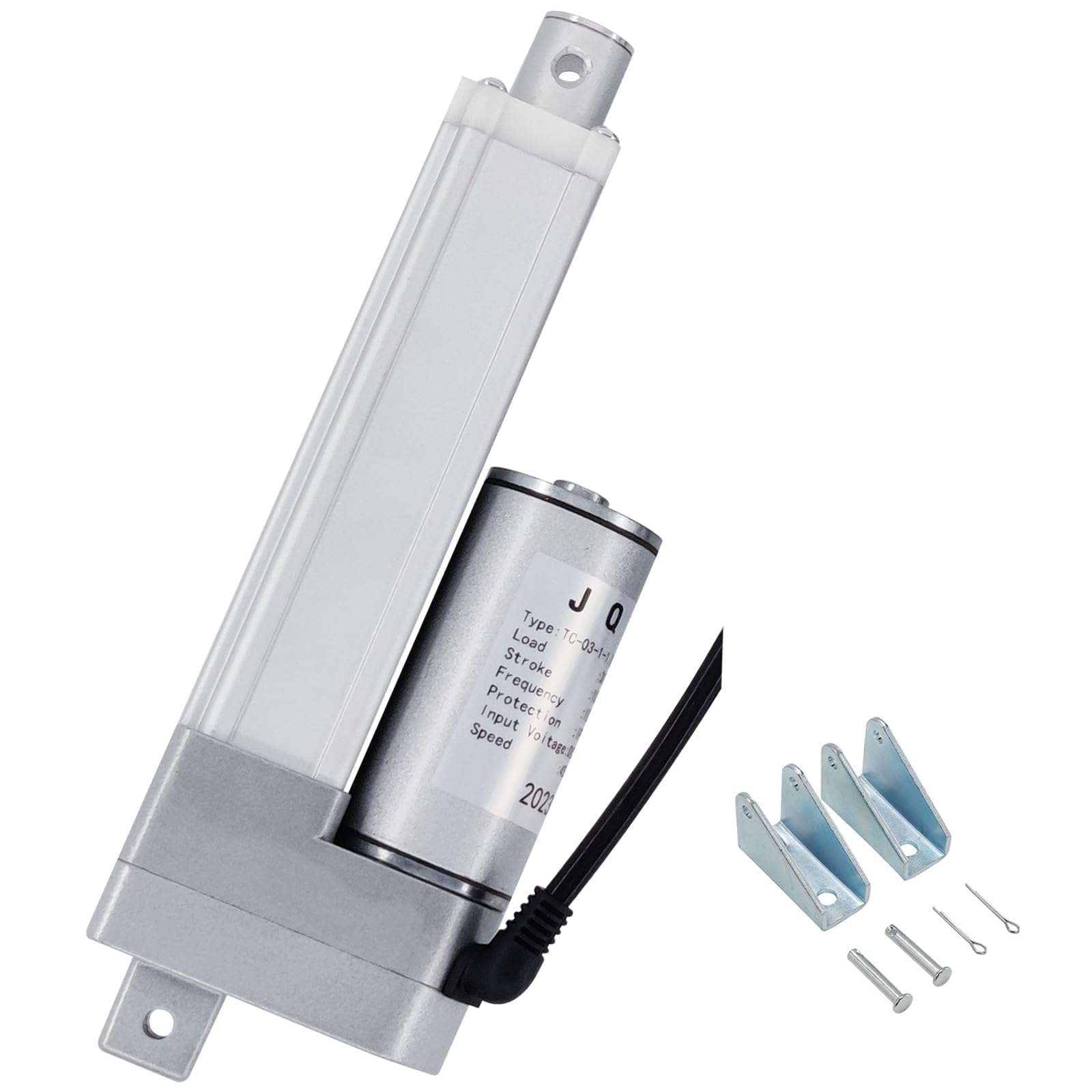 JQDML 12V High Speed Linear Actuator 66 lbs - 4 Inch Stroke IP54 Waterproof