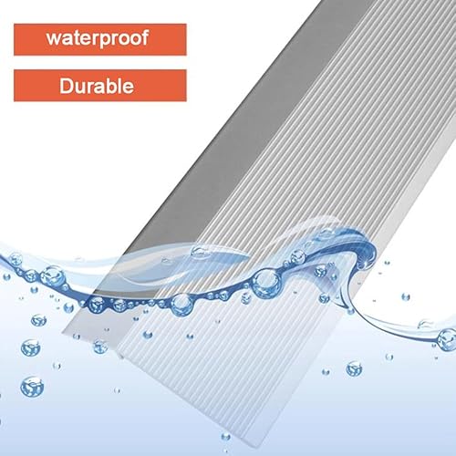 Miniatura 2 de KADEUX Tira de transición de umbral de metal, tira de umbral de 36 pulgadas, rampa de umbral de tira de borde antideslizante, 2/5" - 4/5"/4/5" - 1