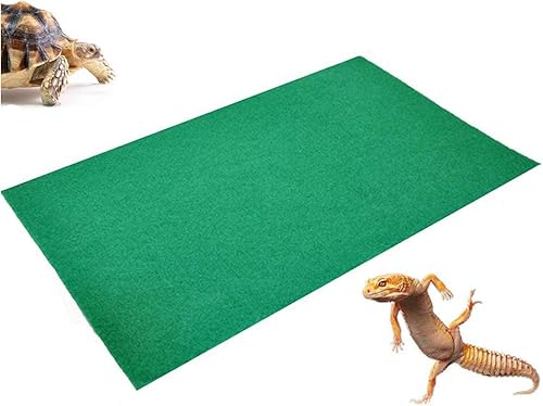 Vista 27 de Tfwadmx Alfombra de reptil para mascotas, forro de terrario para mascotas, tapete de sustrato, ropa de cama, suministros de reptiles para terrario
