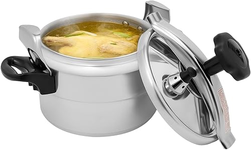 Olla a presión de aleación de aluminio, olla a presión compacta de 3 L, olla portátil de pequeña presión para cocina, restaurante, hogar