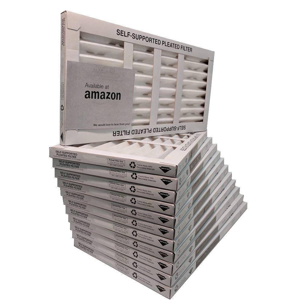 Asignado por Sterling Seal & Supply, (STCC) KP-16x25x1x12CS.TOE Furnace Purolator Key Pleat Extended Surface Air Filter, Mechanical MERV 8, tamaño real 15-1/2"L x 24-1/2"H x 3/4"D (Pack de 12)