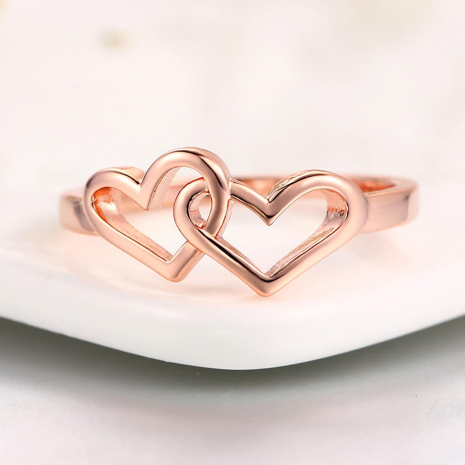 Knot g Engagement Double Heart Women's Wedding g Women's Jewelry g Heart Shaped Women's g Rose gs