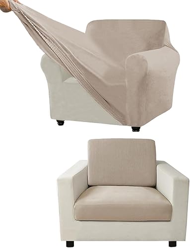 Miniatura 156 de Funda para Sofá de Terciopelo, Fundas Elásticas para Sofá para Funda Principal Separada/Respaldos y Cojines de Asiento, Funda para Sofá, para Fundas