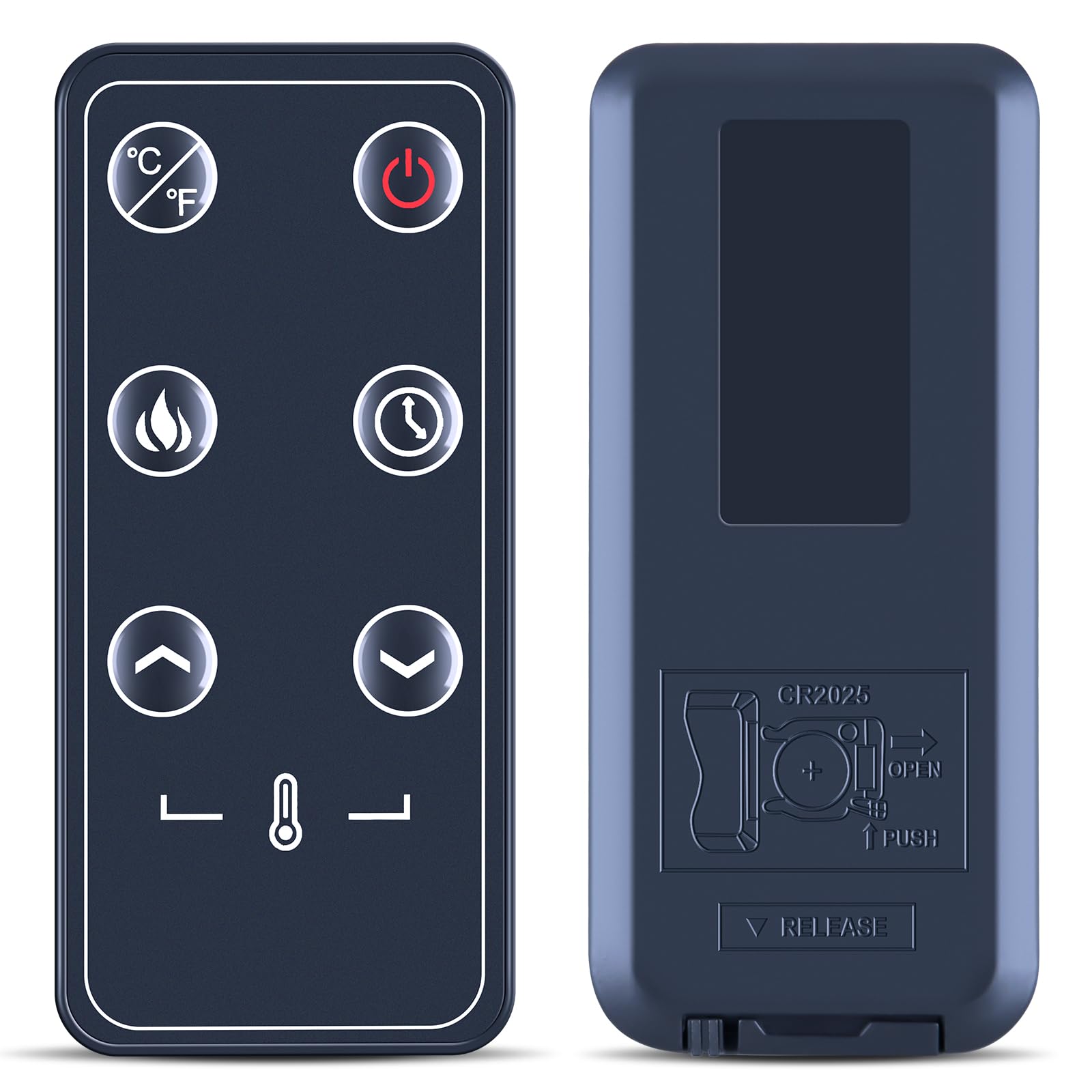 New Replacement Remote Control Compatible with Covenant Electric Fireplace Heater W914-18FT W914-26FT W914-30FT W914-36FT W914-40FT W914-48FT W914-18D W914-26D W914-30D W914-36D W914-40D W914-48D