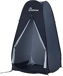 WolfWise Pop Up Changing Tent for Beach and Camping, Portable Privacy Bathroom, Instant Setup, 6.2ft/6.6ft/6.9ft High