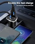 USB Type C Car Charger, 2Pack 3.4A/3ft USBC Car Charger Adapter TypeC Power Cable Line for iPhone 17/17e/17 Pro/17 Pro Max/16 Samsung Galaxy S26 S25 S24 S23 Ultra A17 5g Google Pixel 10 Pro XL 9