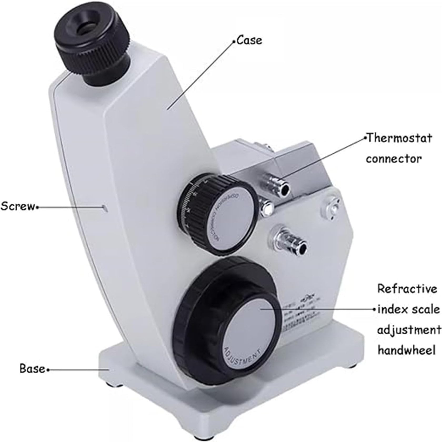 ZUMAHA RefractóMetro Abbe AutomáTico, RefractóMetro Digital Brix, íNdice De RefraccióN Nd 1,3-1,7, Brix 0-95%, Valor De DispersióN Promedio 0,0005, Equipo óPtico De Laboratorio