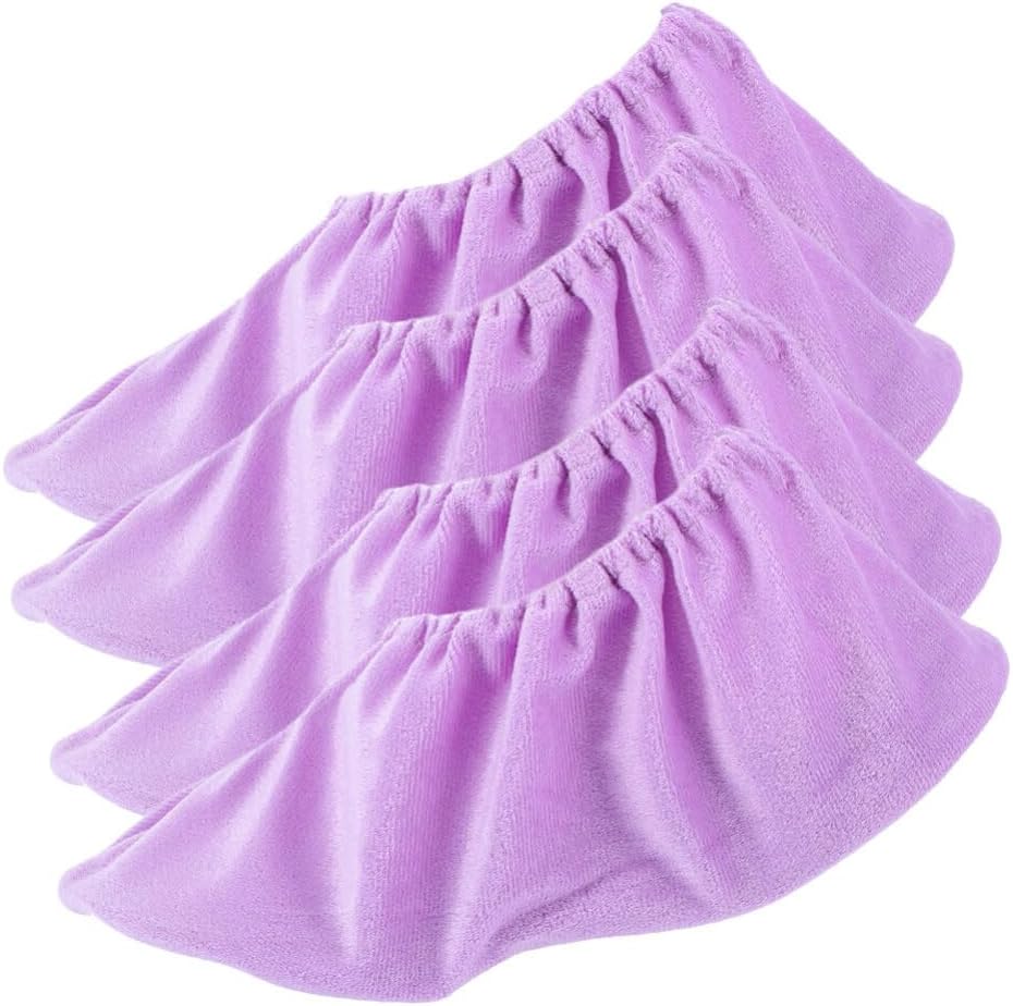 BESPORTBLE 2 Pack Bowling Shoe Covers Felt Bowling Shoe Protectors Soft Lint Material Anti-Slip Washable Accessories Equipment Violet