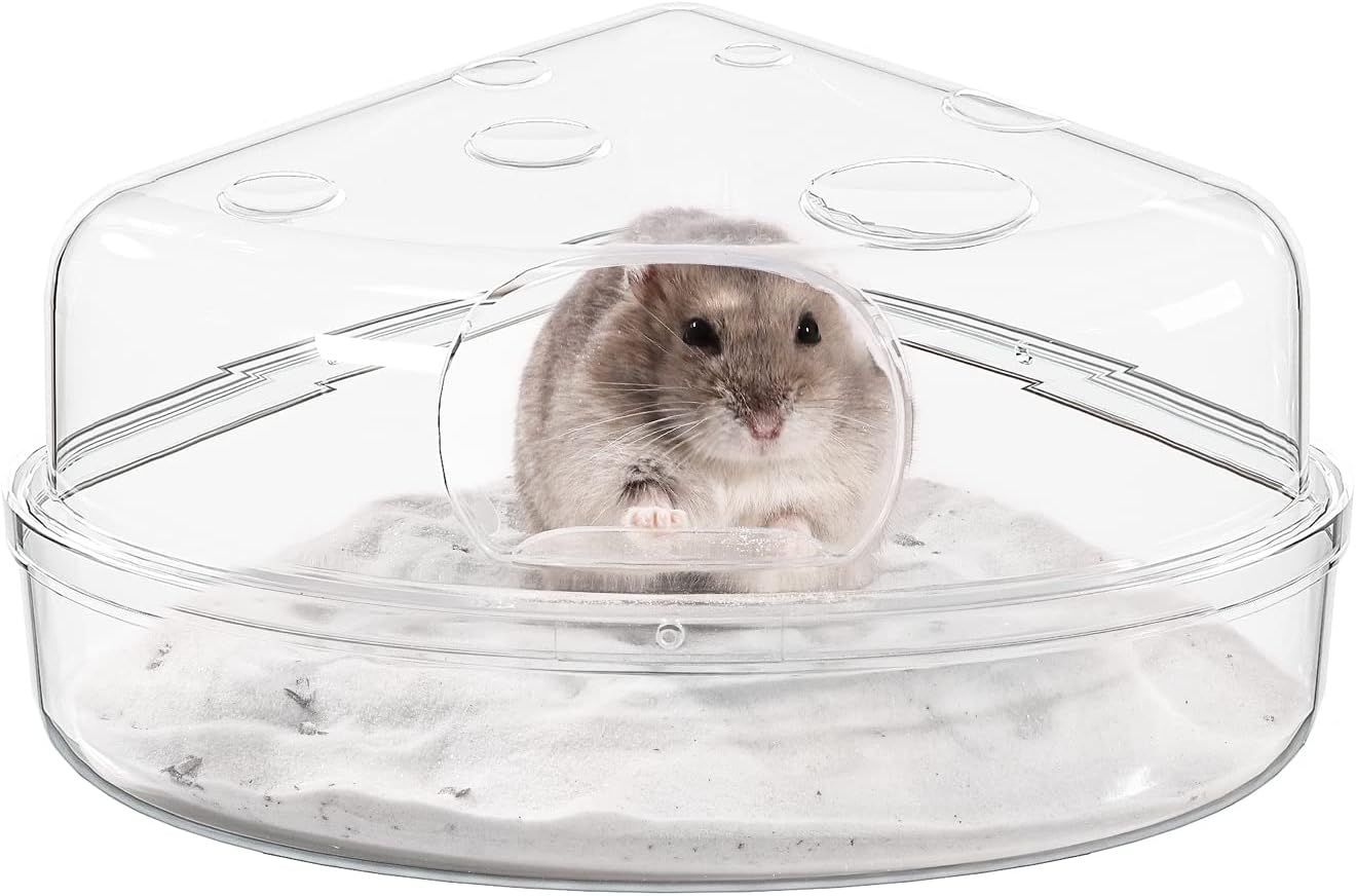 BUCATSTATE Hamster Sand Bath Box Transparent Critter's Litter Box