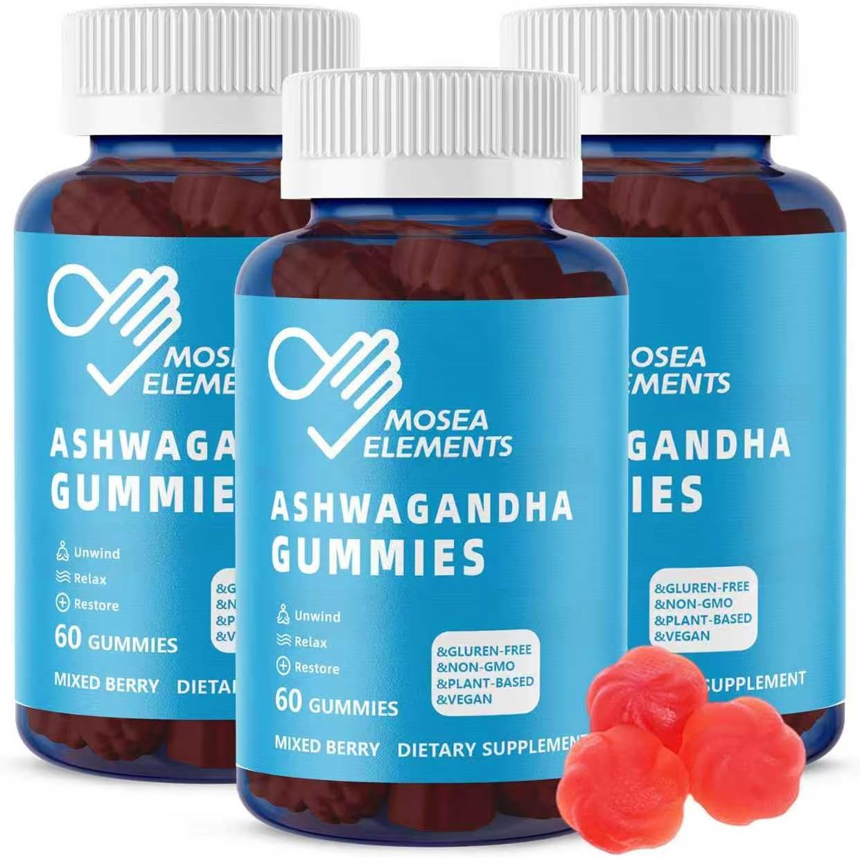 60 Count (Pack of 3)