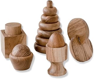 KOOKAROO Montessori Wooden Baby Toys, Montessori Toys for 1 Year Old, Baby Toys 6 to 12 Months, 1 Year Old Toys, Wooden Toys, 6 Month Old Baby Toys, Montessori Toy, Stacking Rings