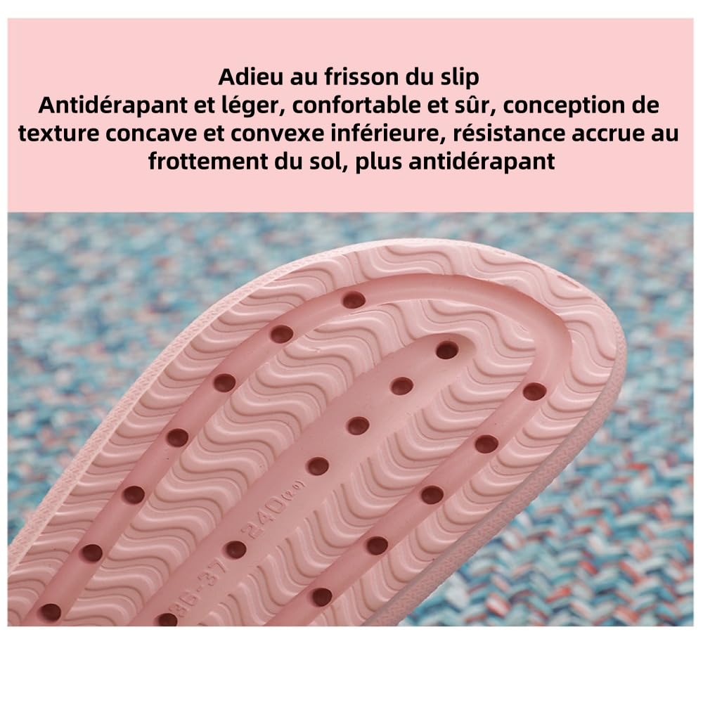 Sandale So Comfy - Modèle Zoori Chaussons de douche d'été pour hommes et femmes, sandales confortables pour la maison, antidérapantes pour la salle de bain, piscine et plage