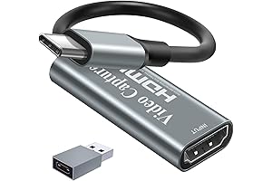 4K HDMI Video Capture Card with USB C Adapter for Dazzling Video Capture