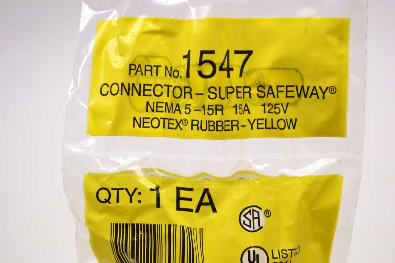 WOODHEAD 1547 SUPER SAFEWAY NEMA 5-15R 3W 4P 125V-AC 15A AMP RECEPTACLE B494487