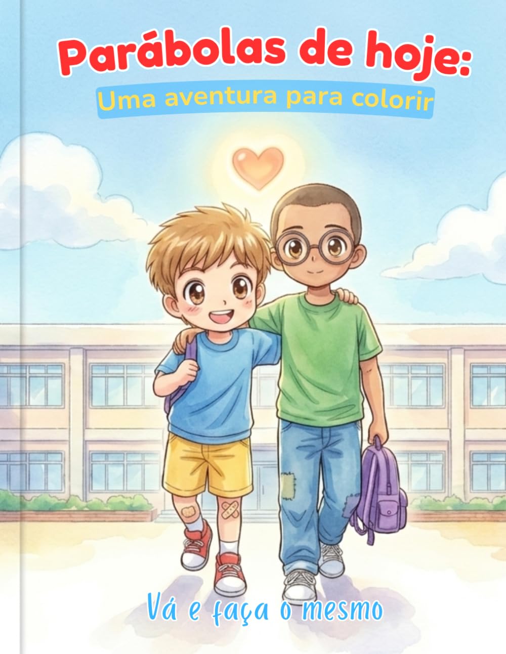 Vá e faça você o mesmo: Parábola do Bom Samaritano para crianças para colorir (Parábolas de Hoy: Una aventura para colorear)