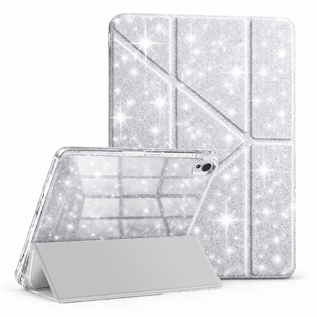 UnDePlus Samsung Galaxy Tab S10 FE+ Plus 13.1inç ile uyumlu Kılıf Grafiti Şeffaf Kalem Bölmeli X620 X626 Lacivert