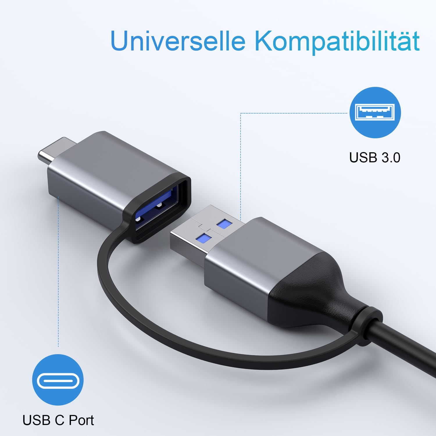 Docking Station USB 3.0 Stations d'accueil, Adaptateur USB 3.0 vers Double HDMI et 3 Port USB, Hub USB C Dual HDMI Compatible avec MacBook Pro/Air M1/M2, Surface Pro, ChromeBook, Dell