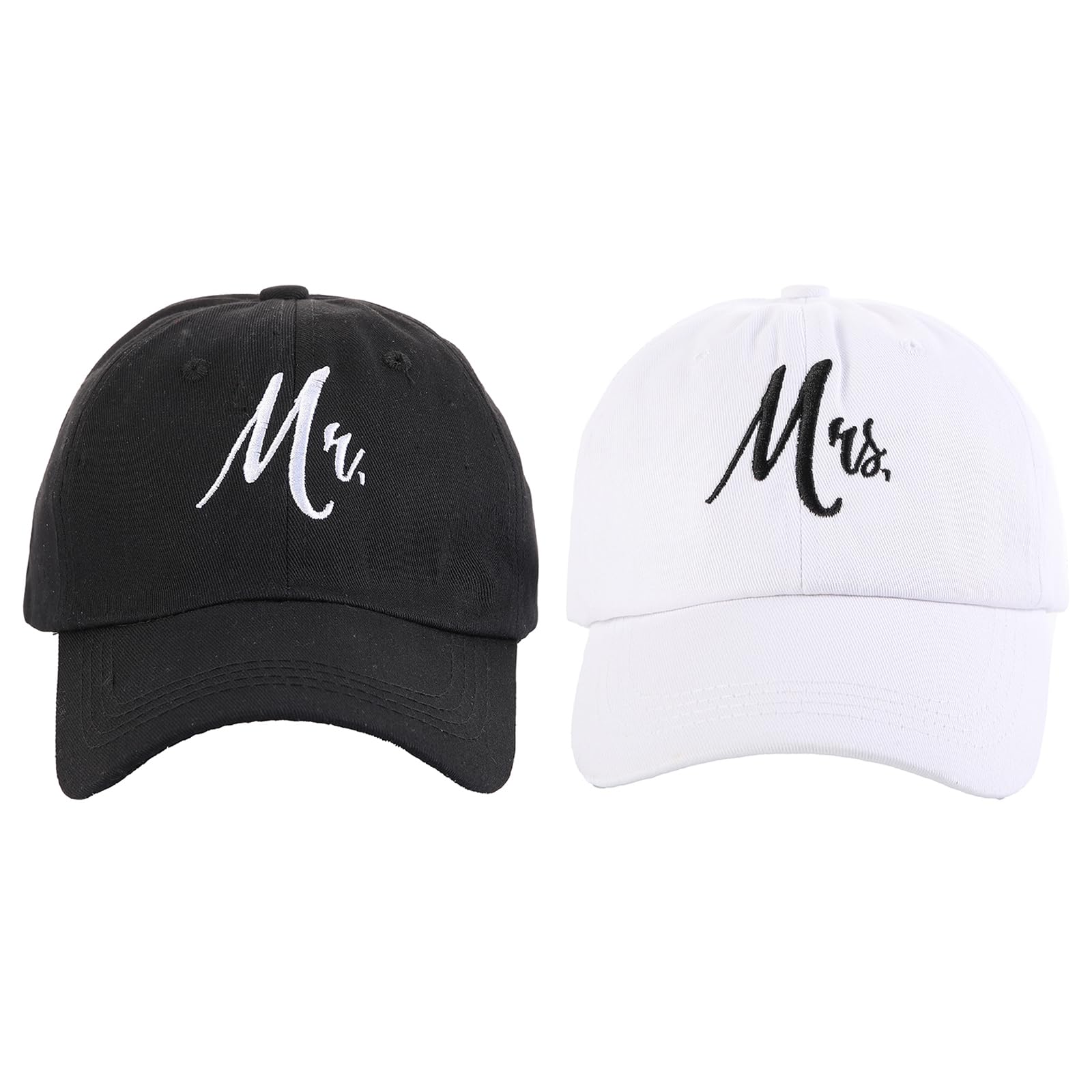 Wedding Gift Bride Baseball Cap Set - Matching Couples Hats Embroidered BRIDE & GROOM Baseball Hats Bundle – Miss To Mrs  main image 3