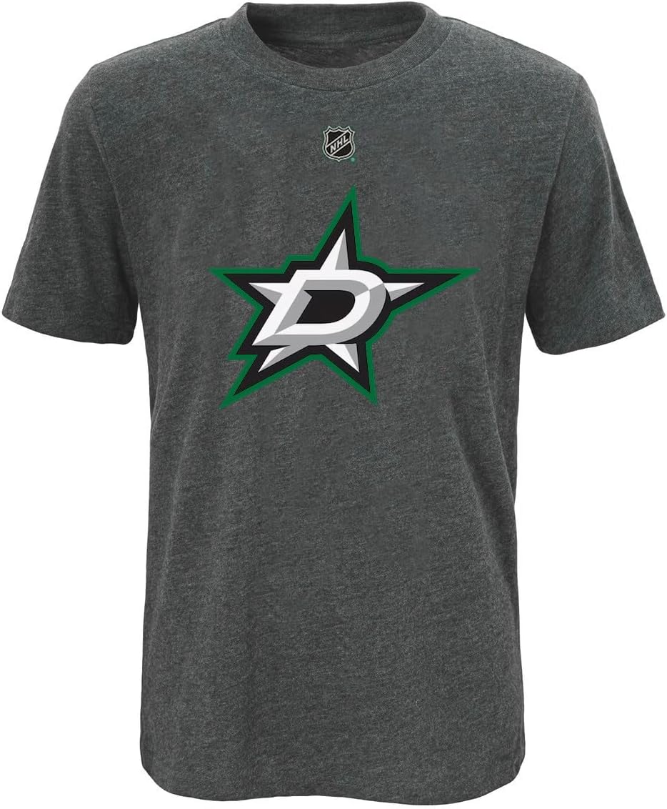 Outerstuff Jason Robertson Dallas Stars #21 Youth Boys Size Player Name & Number T-Shirt - Image 4